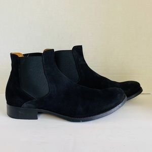 MICHAEL PASINKOFF, Men's Black Suede Chelsea Boots, 45.